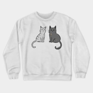 Two Cats in Color Crewneck Sweatshirt